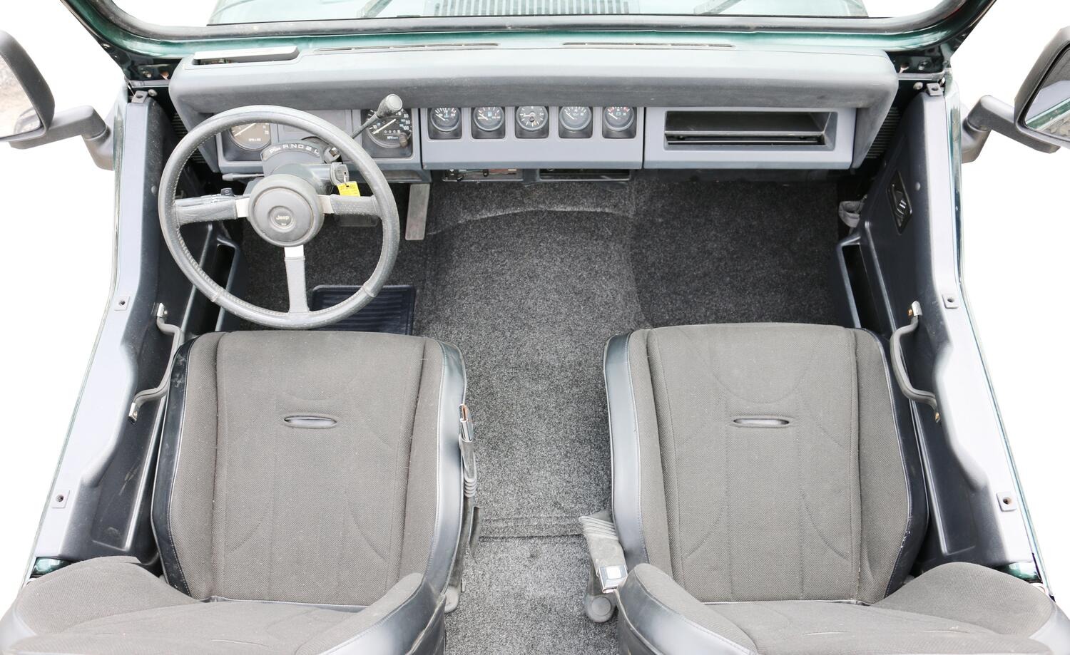 BedRug BRCYJ76F - Jeep Floor & Cargo Liner, Charcoal, Polypropylene Fiber