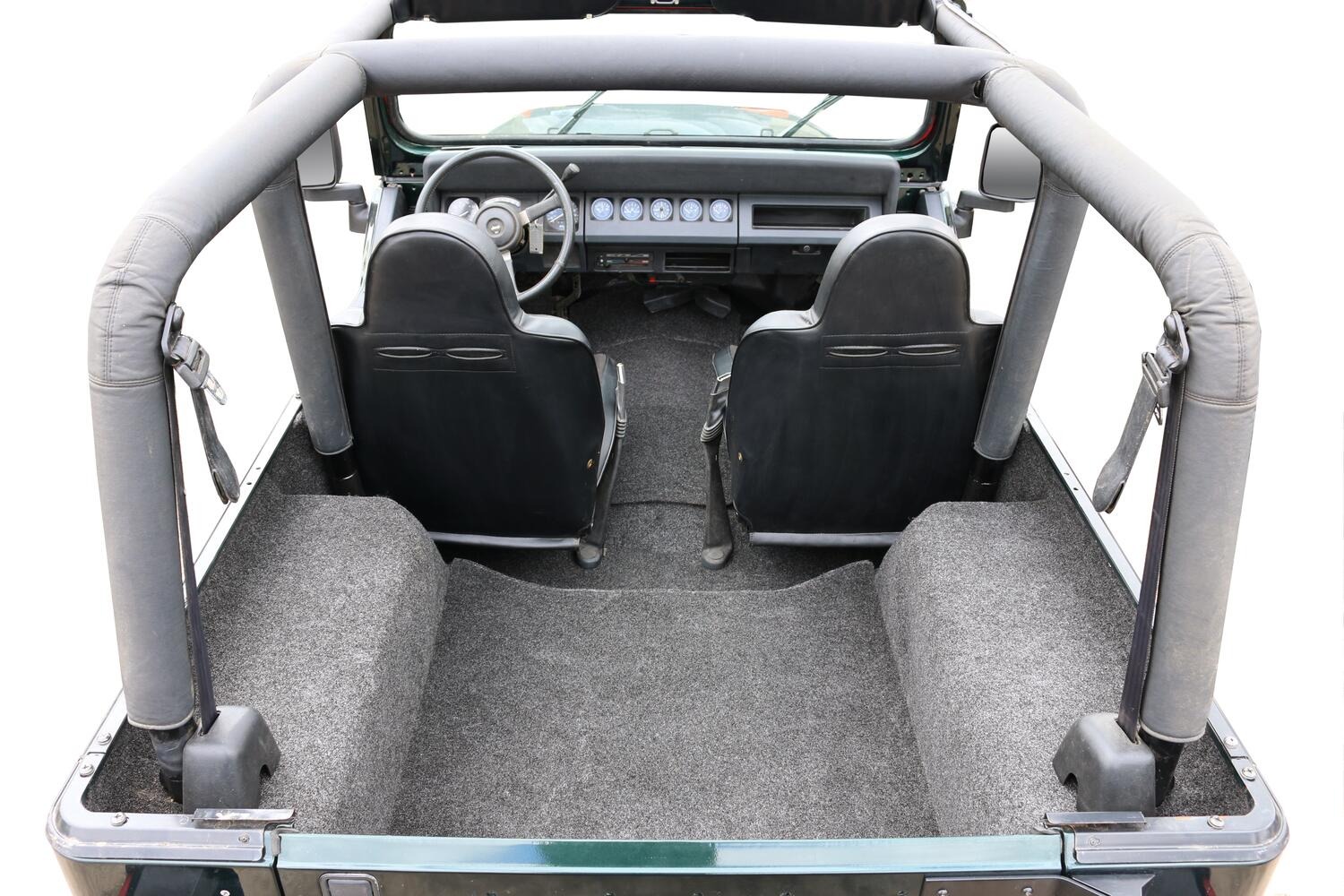 BedRug BRCJ76R - Jeep Floor & Cargo Liner, Charcoal, Polypropylene Fiber