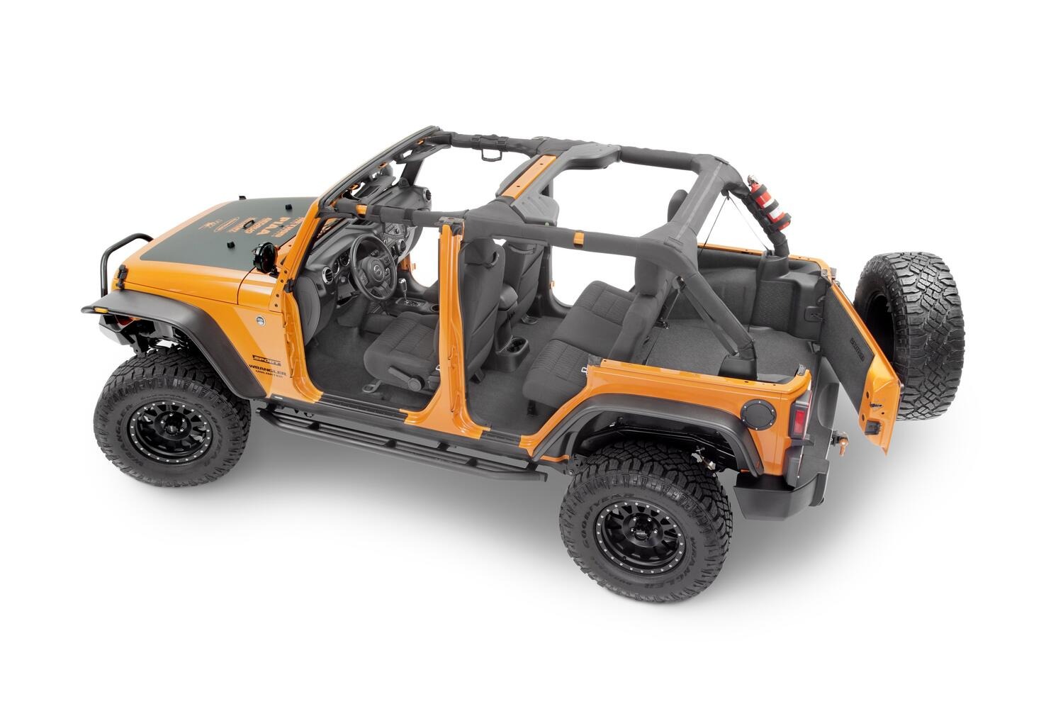 BedRug BTJK07F4 - BedTred Jeep Floor & Cargo Liner, Charcoal, Textured