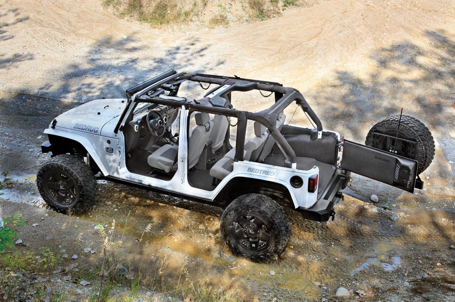 BedRug BTJK07R4 - BedTred Jeep Floor & Cargo Liner, Charcoal, Textured