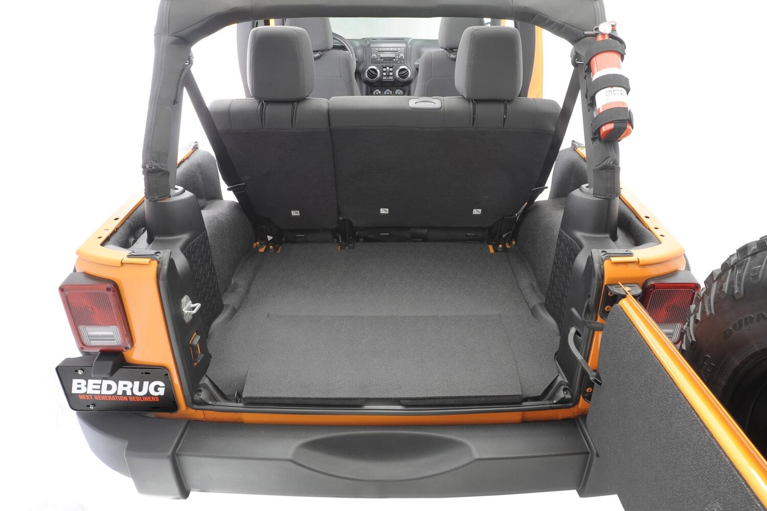 BedRug BTJK07R4 - BedTred Jeep Floor & Cargo Liner, Charcoal, Textured