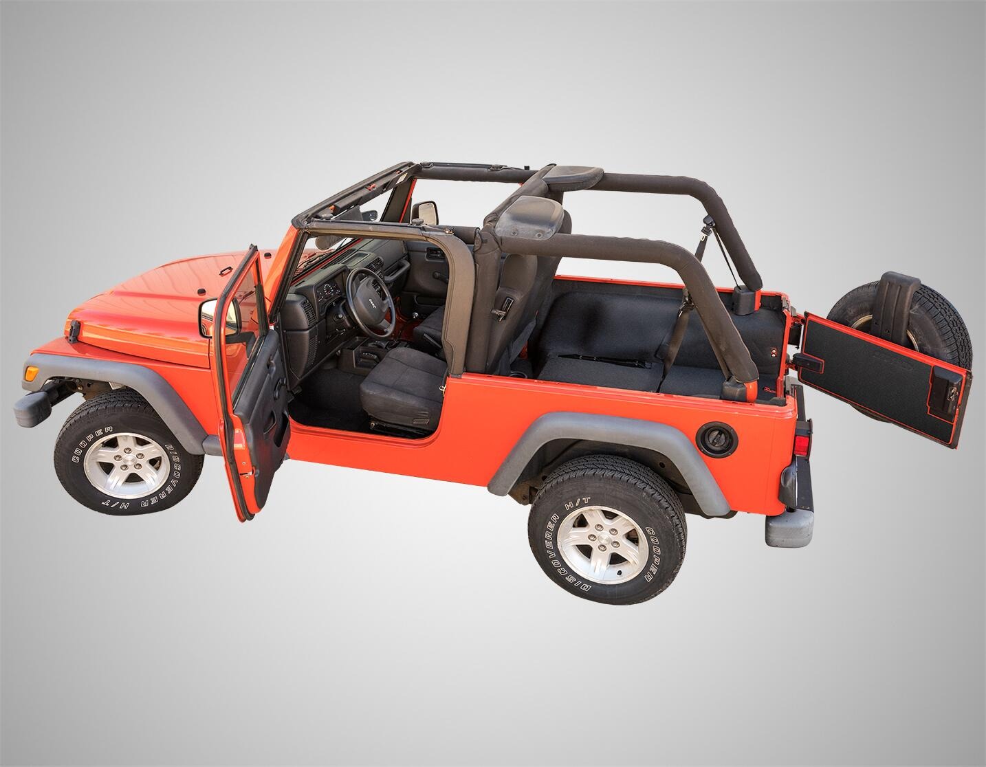 BedRug BTLJ04R - BedTred Jeep Floor & Cargo Liner, Charcoal, Textured