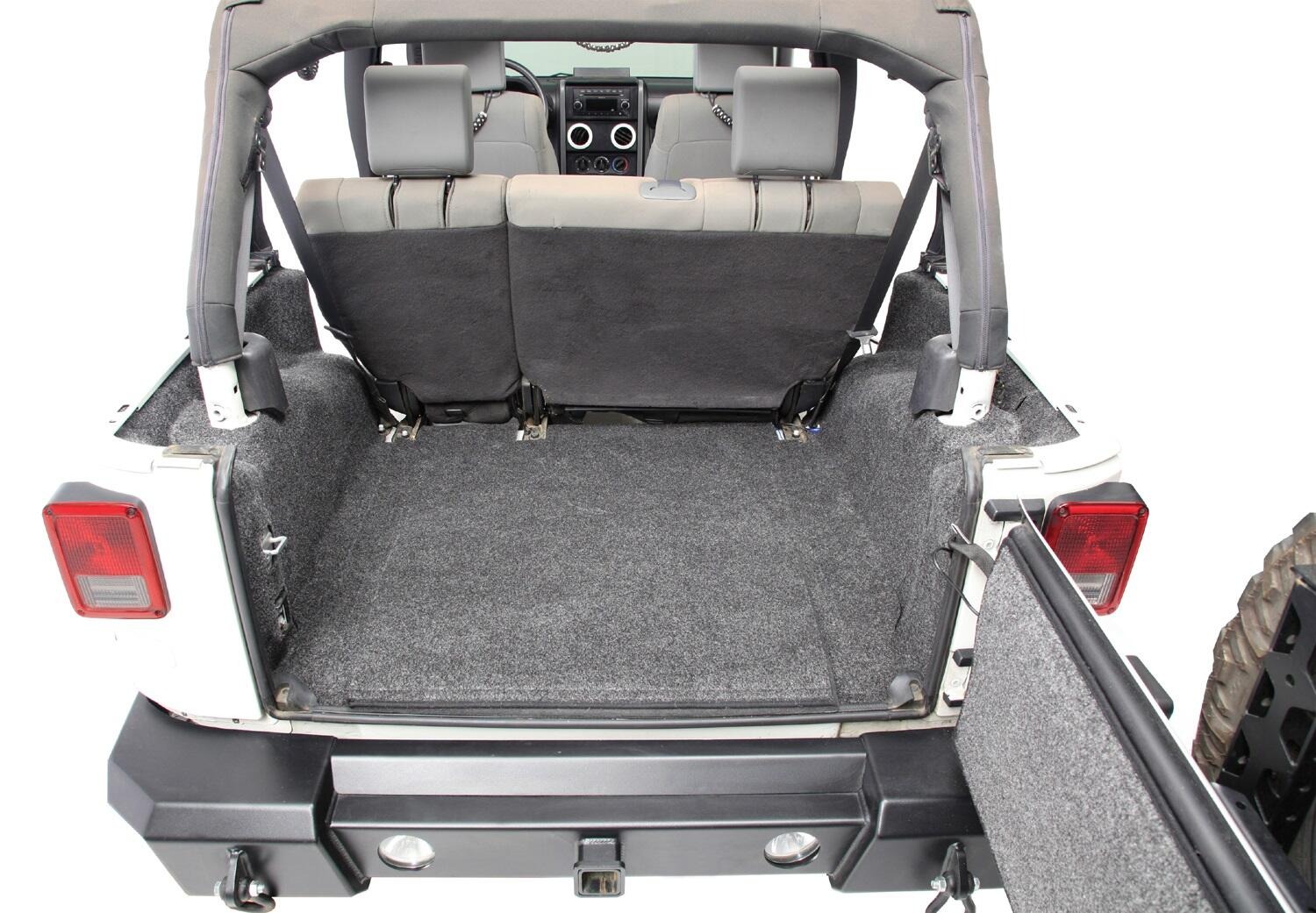 BedRug BRJK07R2 - Jeep Floor & Cargo Liner, Charcoal, Polypropylene Fiber