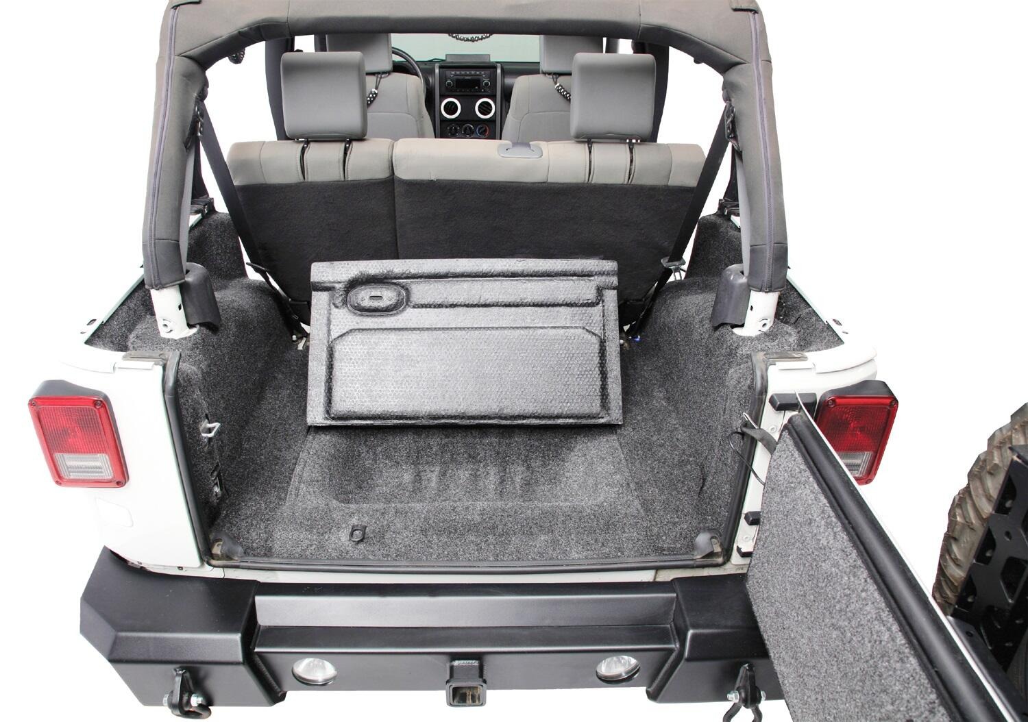 BedRug BRJK07R2 - Jeep Floor & Cargo Liner, Charcoal, Polypropylene Fiber