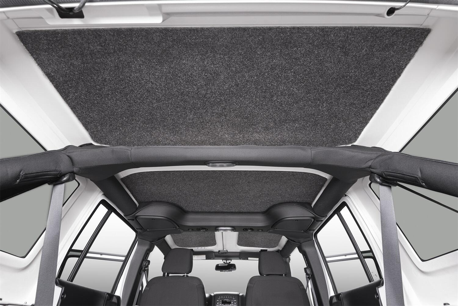 BedRug HLJK112DRK - Headliner, Charcoal, Polypropylene Fiber