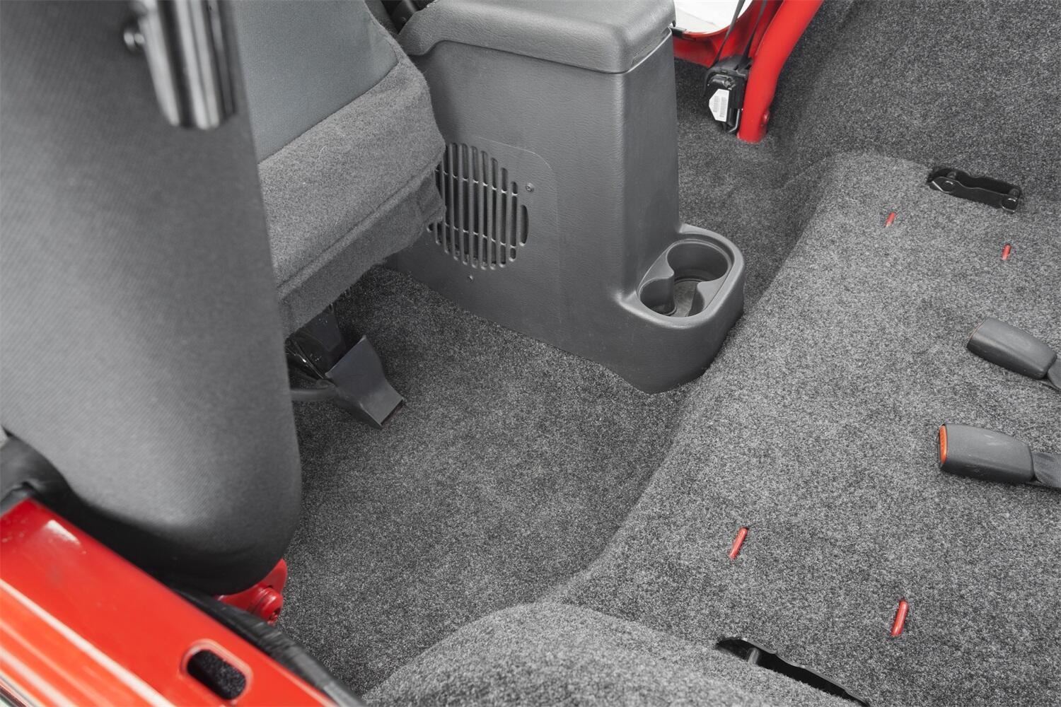 BedRug BRCJ76R - Jeep Floor & Cargo Liner, Charcoal, Polypropylene Fiber