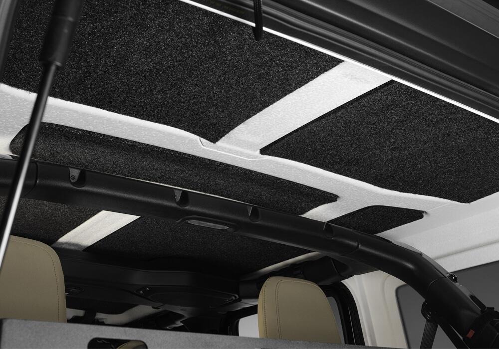 BedRug HLJL182DRK - Headliner, Charcoal, Polypropylene Fiber