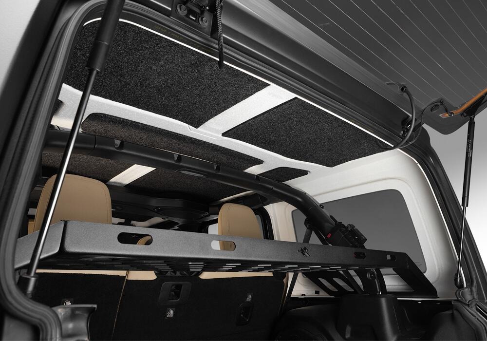 BedRug HLJL182DRK - Headliner, Charcoal, Polypropylene Fiber
