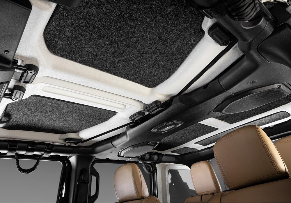 BedRug HLJL182DRK - Headliner, Charcoal, Polypropylene Fiber