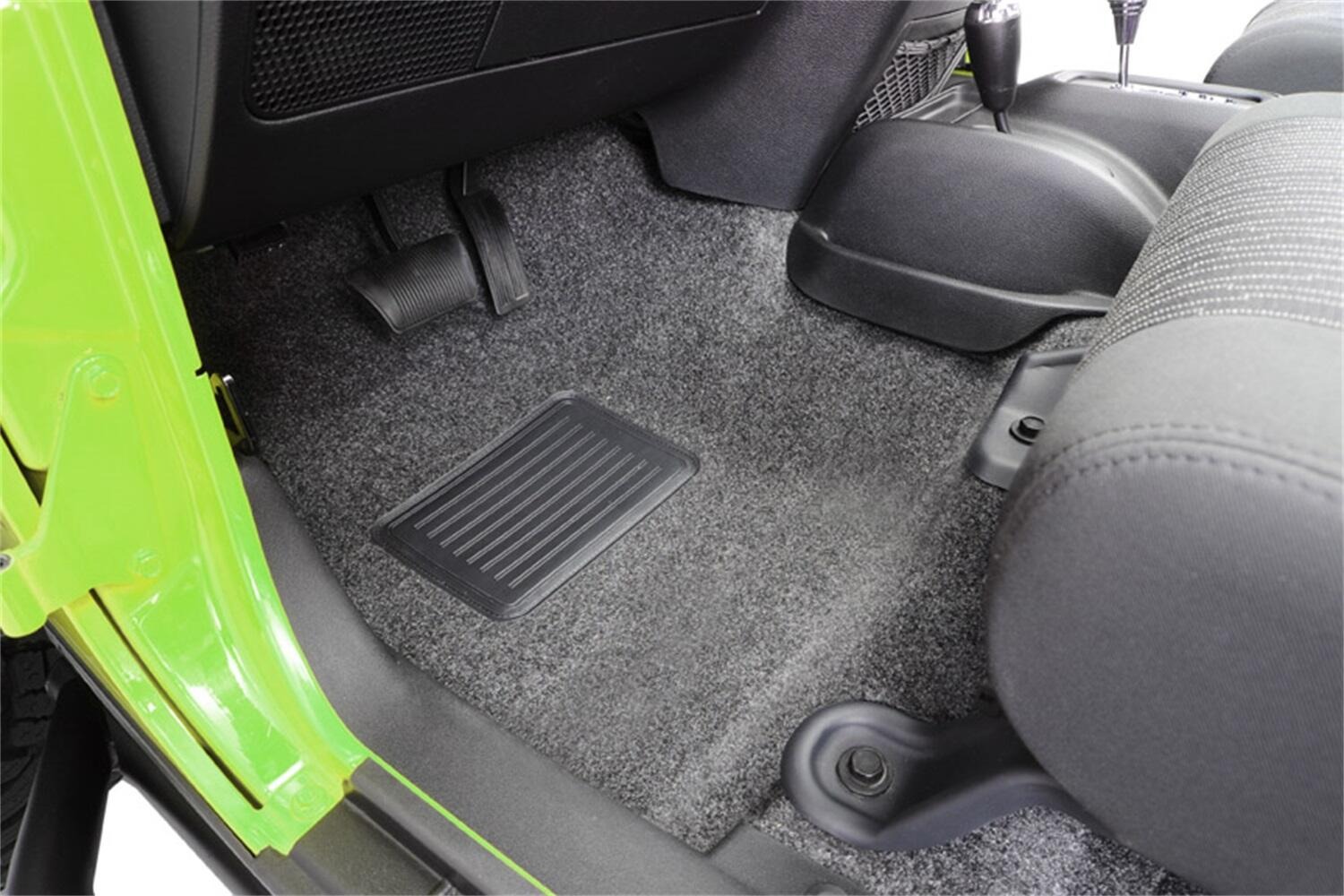 BedRug BRJK07F2 - Jeep Floor & Cargo Liner, Charcoal, Polypropylene Fiber