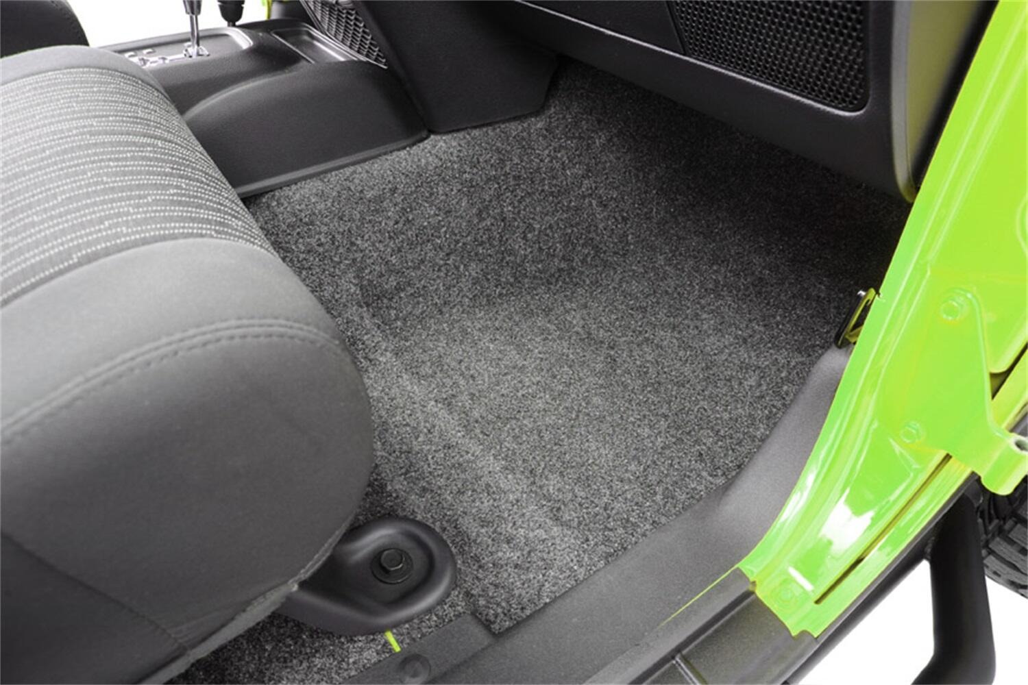 BedRug BRJK07F2 - Jeep Floor & Cargo Liner, Charcoal, Polypropylene Fiber