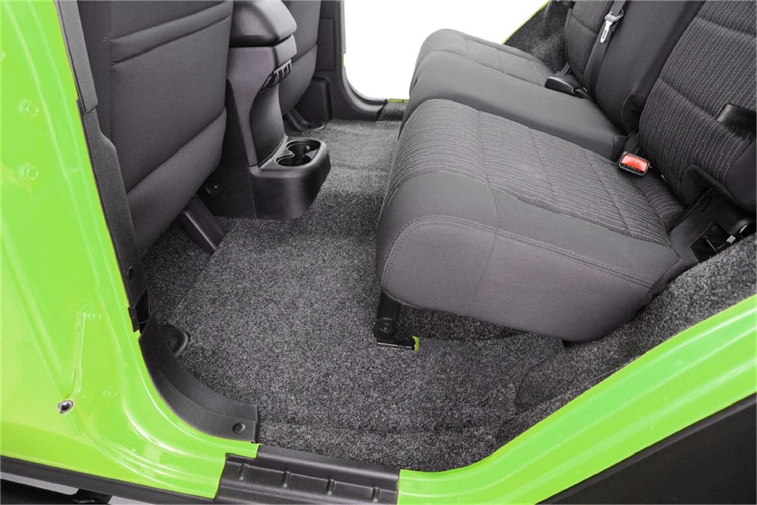 BedRug BRCJ76R - Jeep Floor & Cargo Liner, Charcoal, Polypropylene Fiber