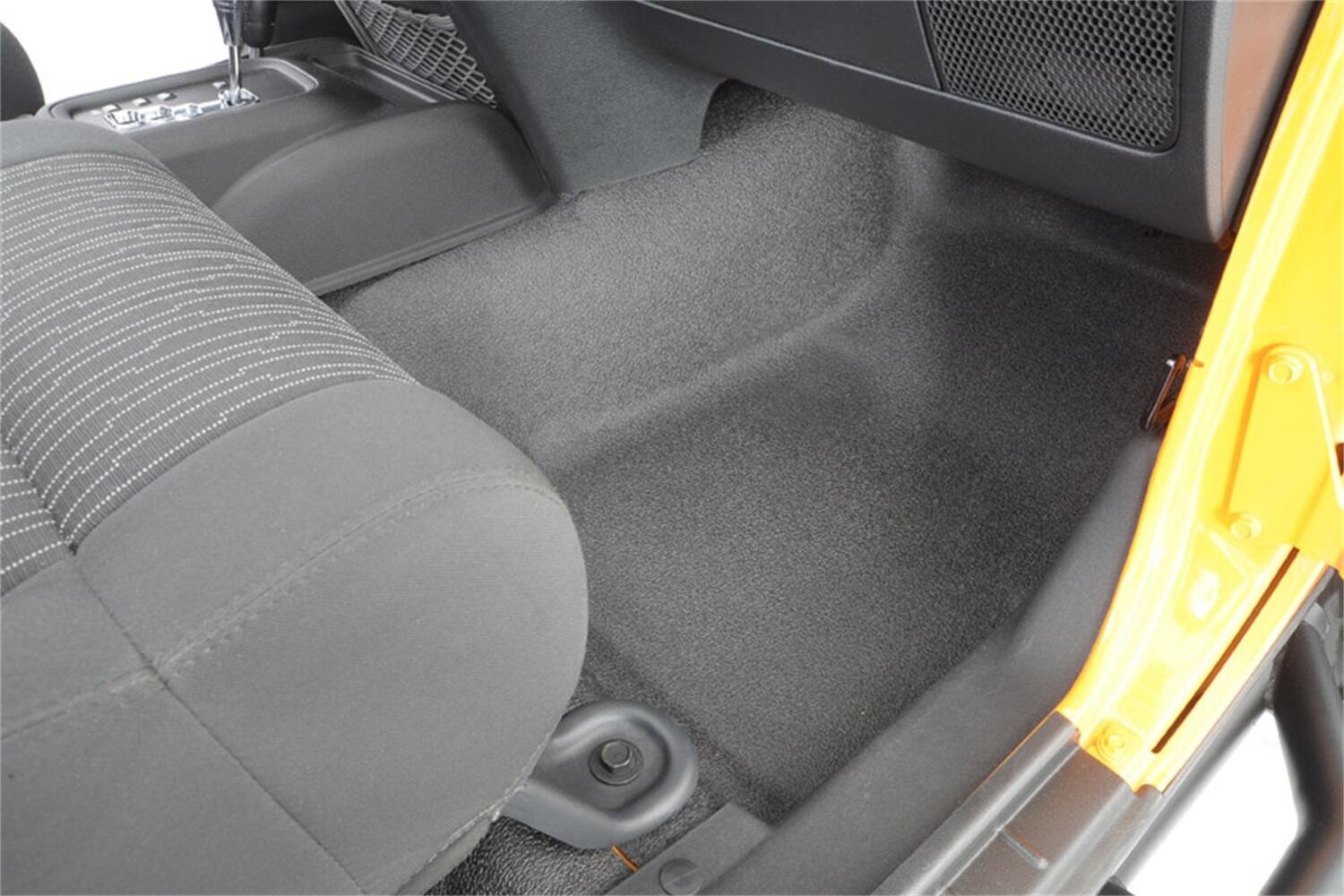 BedRug BTJK07F2 - BedTred Jeep Floor & Cargo Liner, Charcoal, Textured