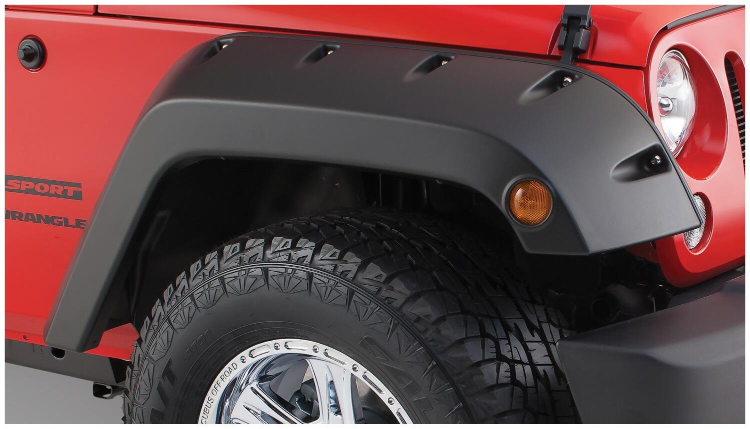 Bushwacker 10077-02 - Pocket Style Fender Flares, 2-Piece Front, Black