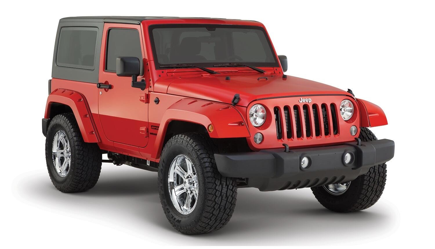 Bushwacker 10077-02 - Pocket Style Fender Flares, 2-Piece Front, Black