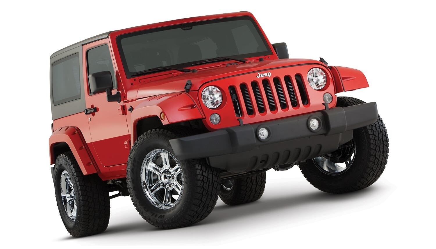 Bushwacker 10077-02 - Pocket Style Fender Flares, 2-Piece Front, Black