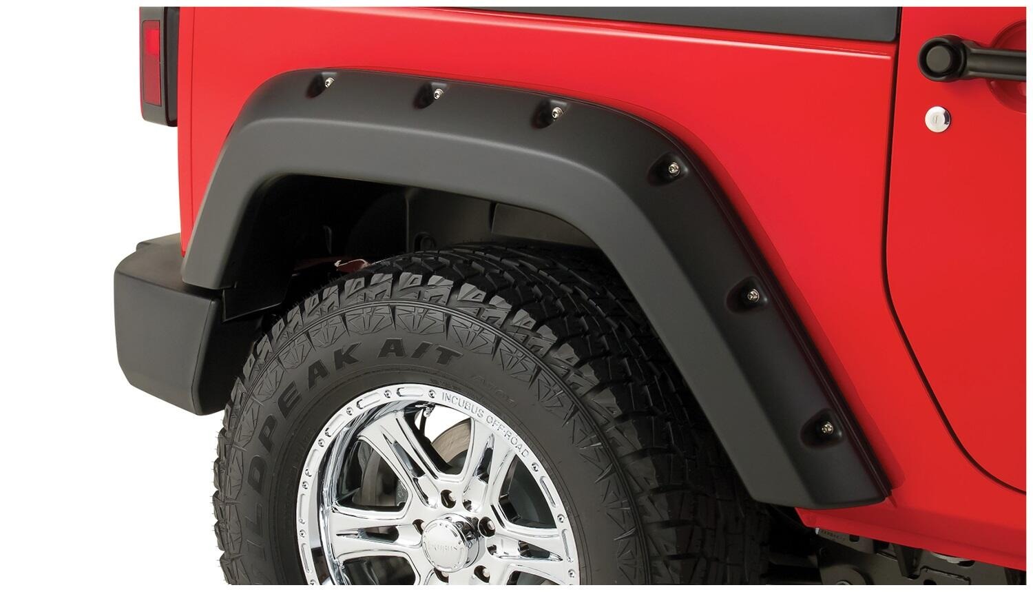 Bushwacker 10078-02 - Pocket Style Fender Flares, 2-Piece Rear, Black
