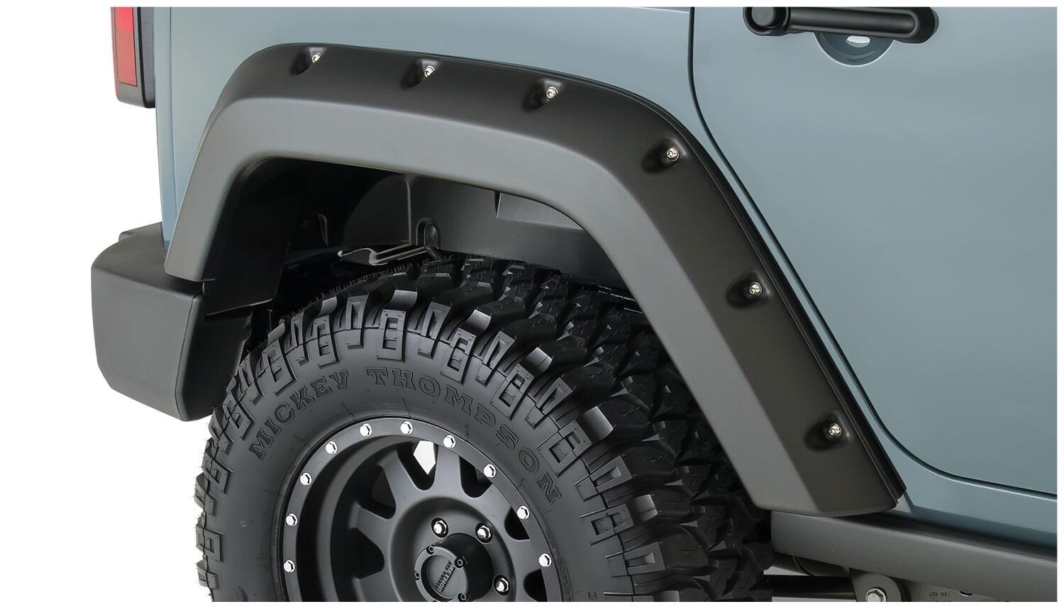 Bushwacker 10080-02 - Pocket Style Fender Flares, 2-Piece Rear, Black