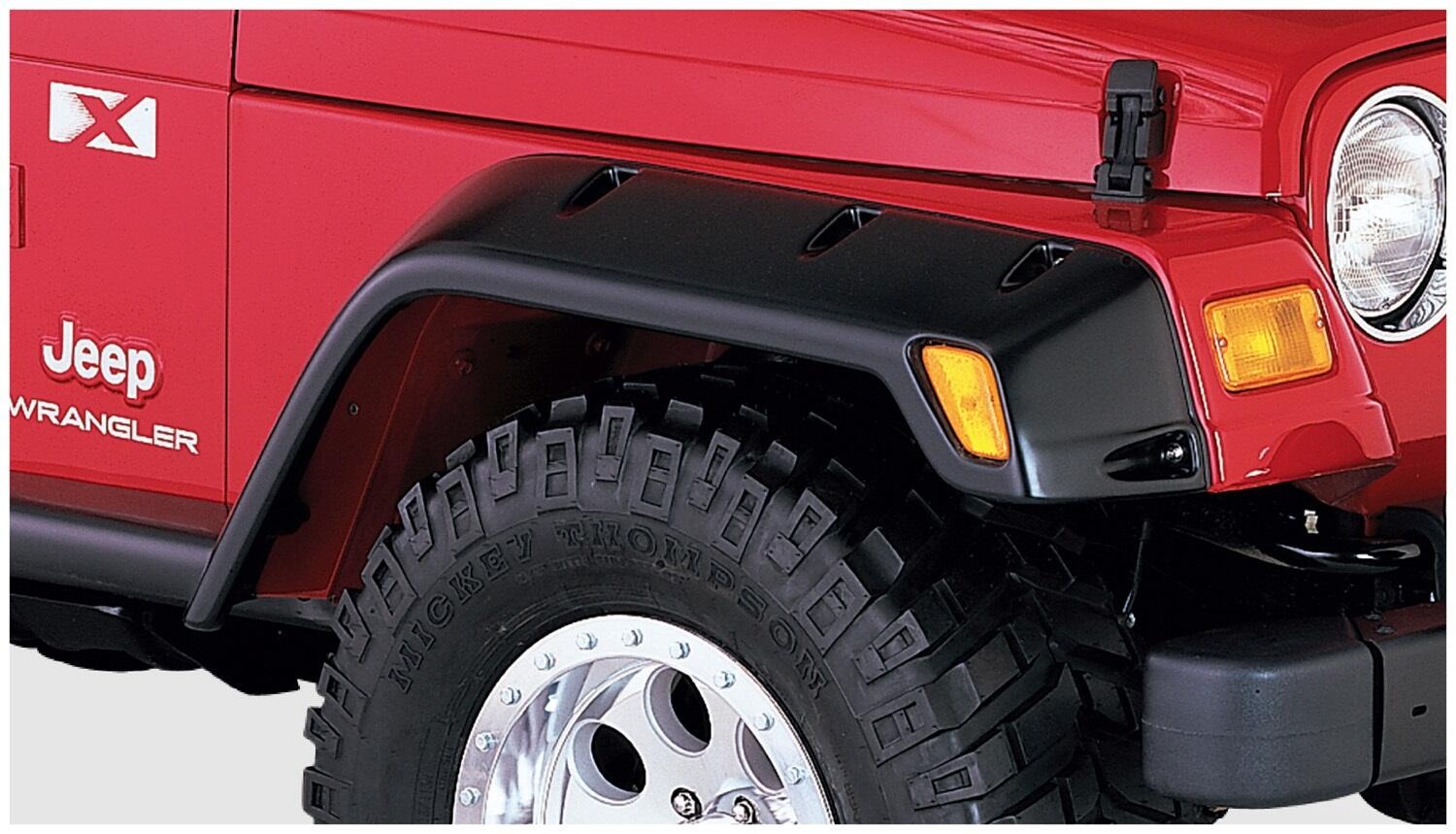 Bushwacker 10908-07 - Pocket Style Fender Flares, 4-Piece Set, Black