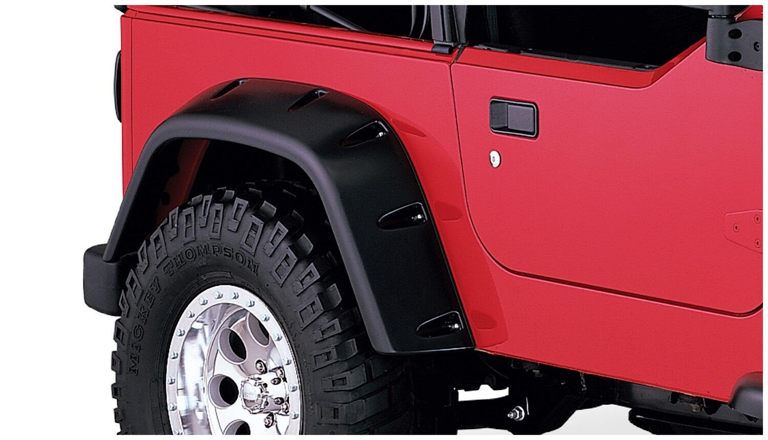 Bushwacker 10908-07 - Pocket Style Fender Flares, 4-Piece Set, Black