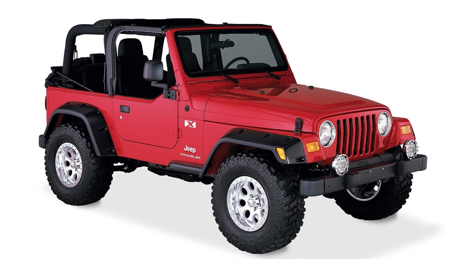 Bushwacker 10908-07 - Pocket Style Fender Flares, 4-Piece Set, Black