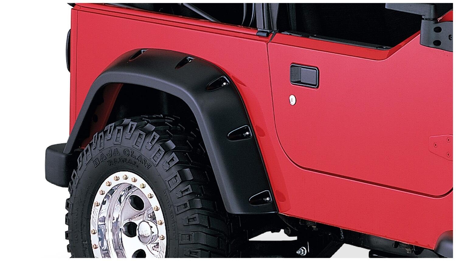 Bushwacker 10917-07 - Pocket Style Fender Flares, 4-Piece Set, Black