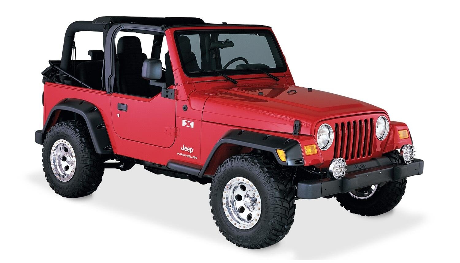 Bushwacker 10917-07 - Pocket Style Fender Flares, 4-Piece Set, Black