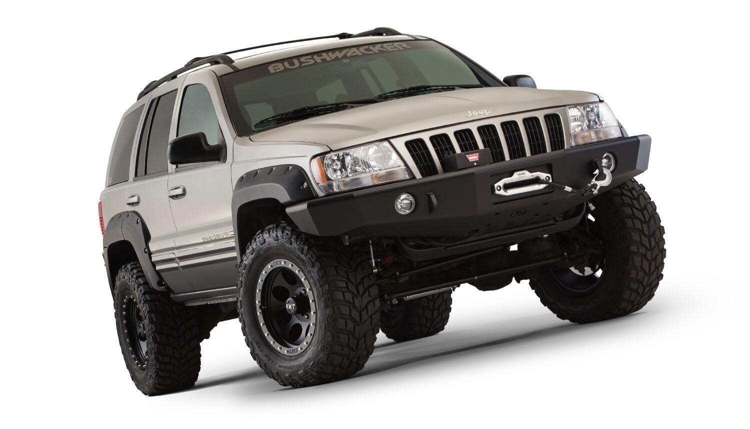 Bushwacker 10926-07 - Cutout Fender Flares (Jeep), 4-Piece Set, Black