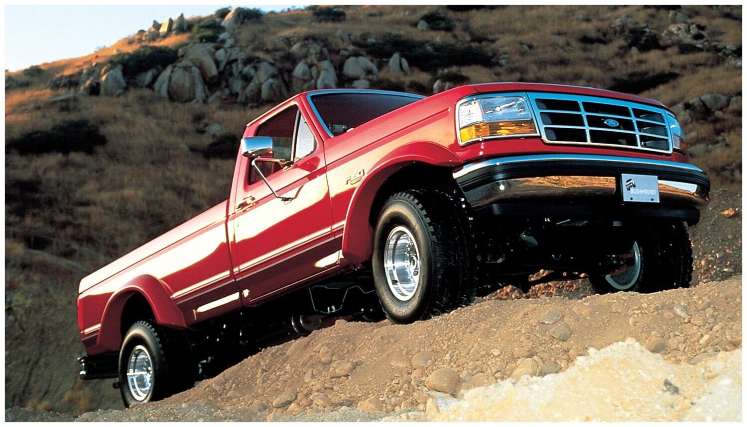 Bushwacker 20020-11 - Extend-A-Fender Flares, 2-Piece Rear, Fleetside