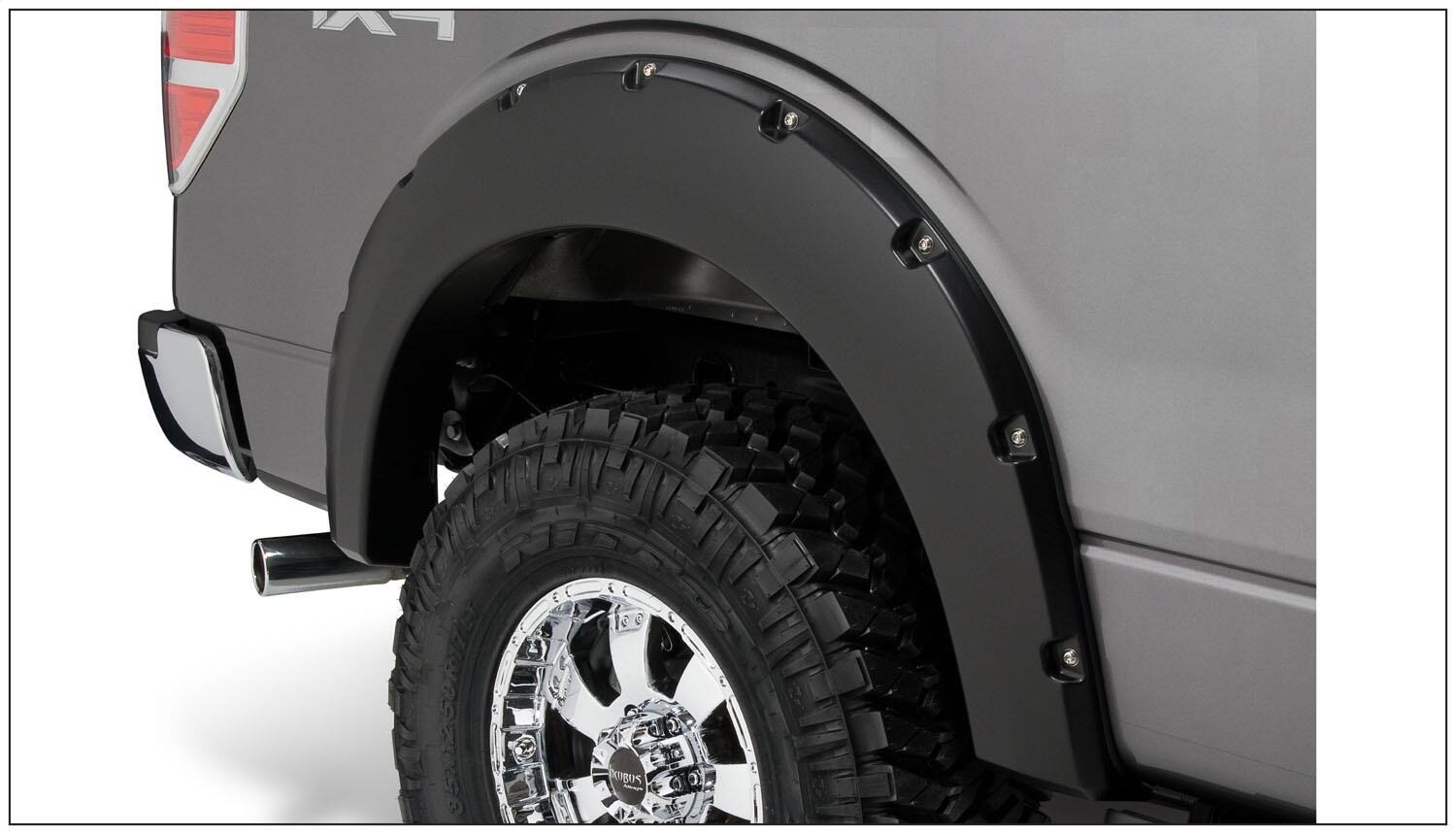 Bushwacker 20929-02 - Pocket Style Fender Flares, 4-Piece Set, Fleetside