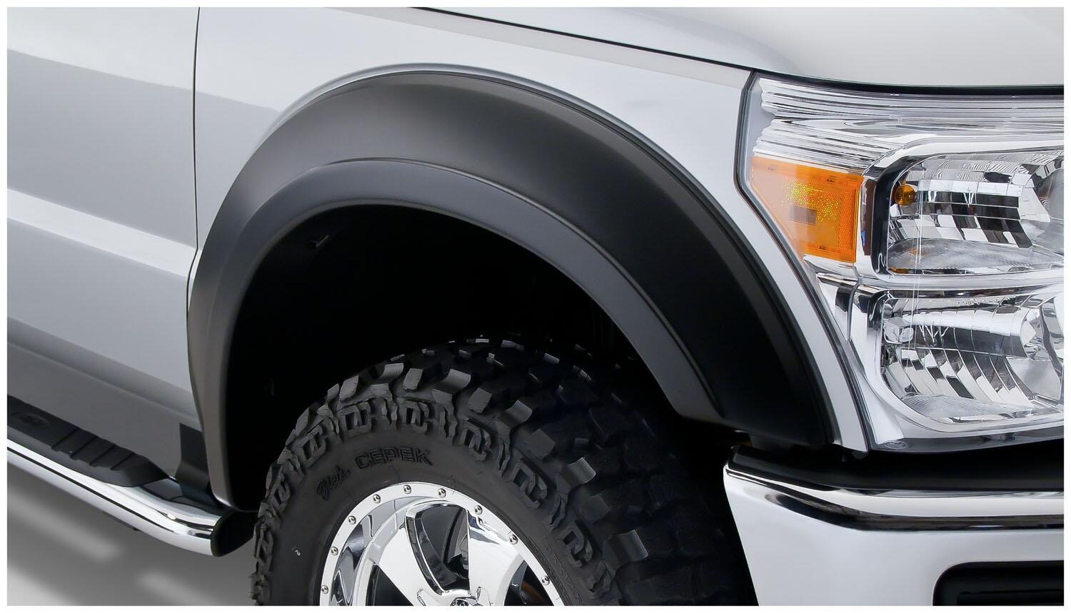 Bushwacker 20932-02 - Extend-A-Fender Flares, 4-Piece Set, Black