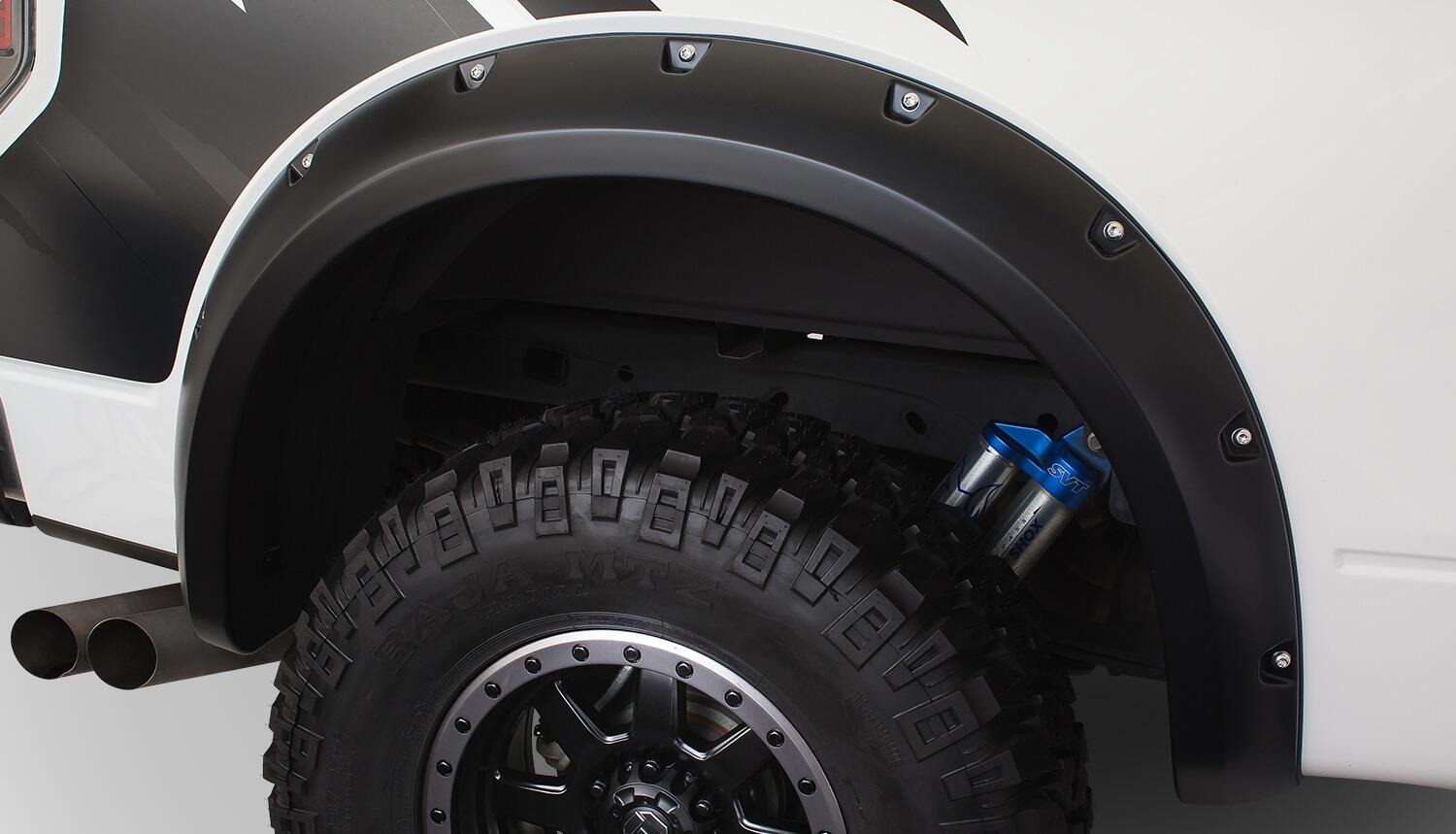 Bushwacker 20938-02 - Pocket Style Fender Flares, 4-Piece Set, Fleetside