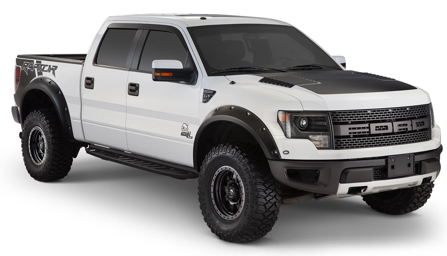 Bushwacker 20938-02 - Pocket Style Fender Flares, 4-Piece Set, Fleetside