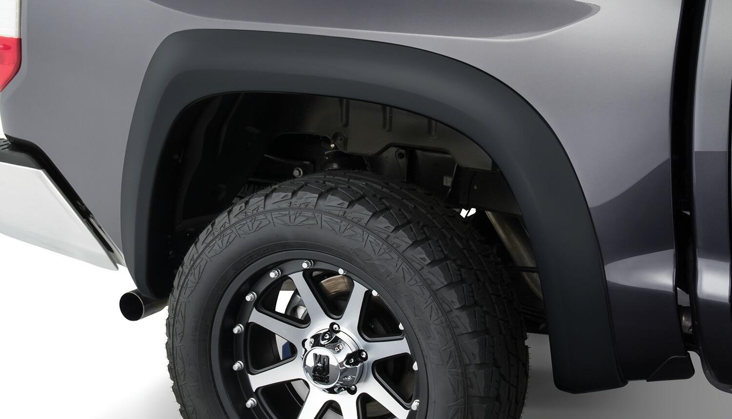 Bushwacker 31907-11 - Extend-A-Fender Flares, 4-Piece Set, Black