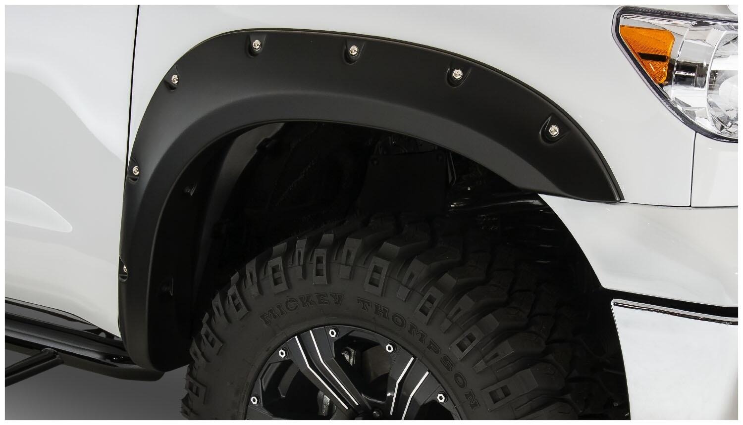 Bushwacker 30911-02 - Pocket Style Fender Flares, 4-Piece Set, Fleetside