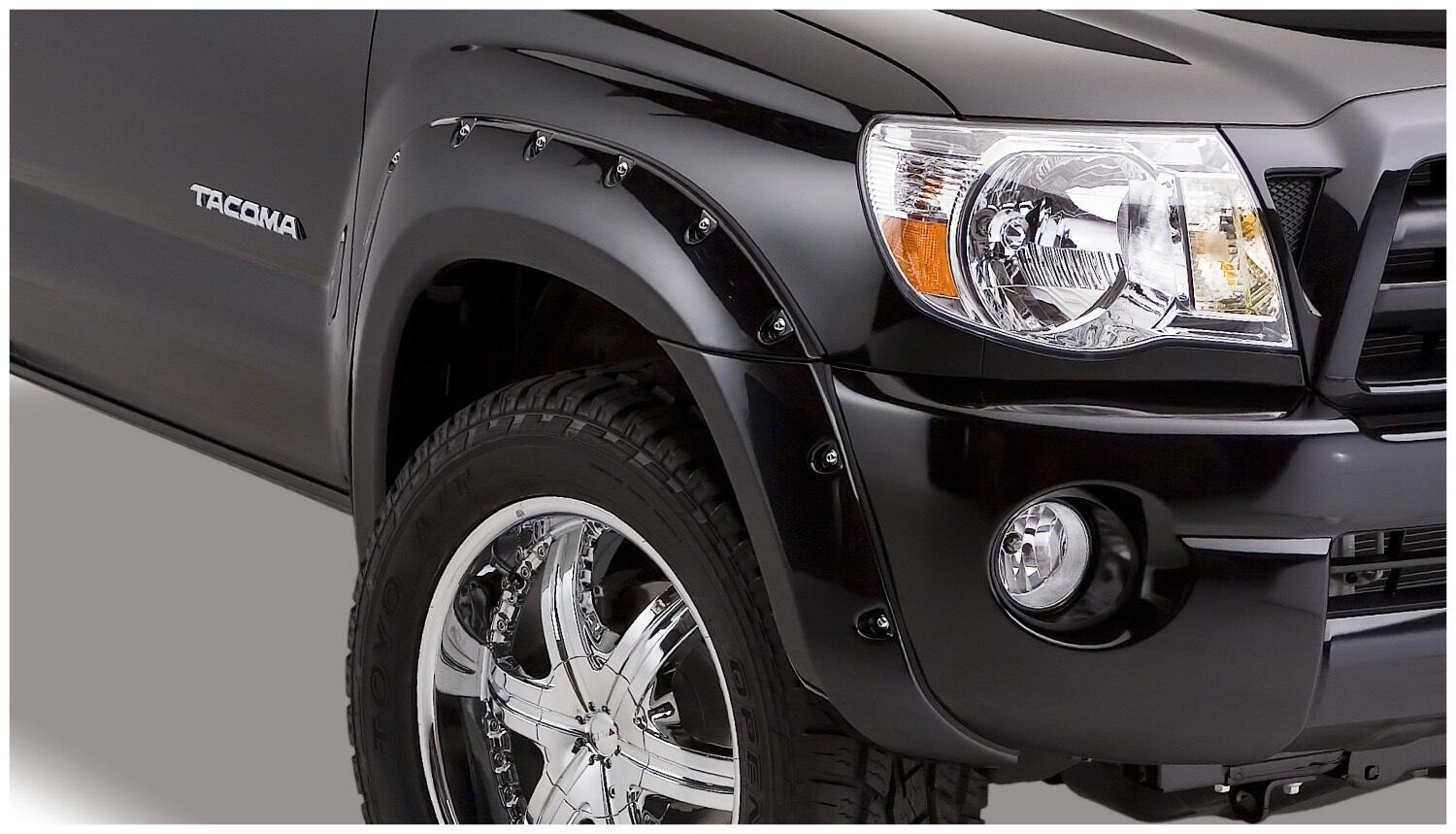 Bushwacker 31920-02 - Pocket Style Fender Flares, 4-Piece Set, 6'2" Bed
