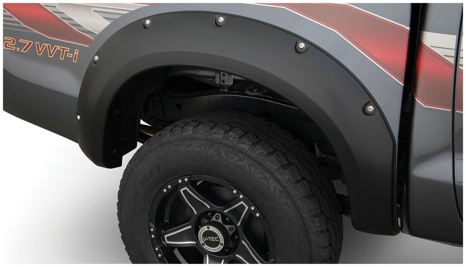 Bushwacker 31929-02 - Pocket Style Fender Flares, 4-Piece Set, Black