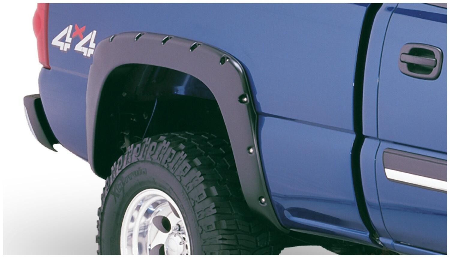 Bushwacker 40990-02 - Pocket Style Fender Flares, 4-Piece Set, 5'2" Bed