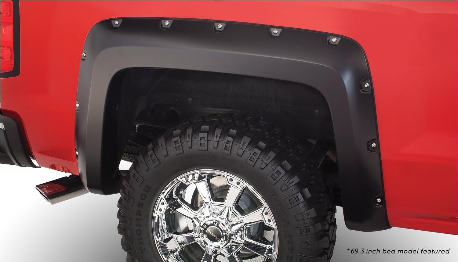 Bushwacker 40924-02 - Pocket Style Fender Flares, 4-Piece Set, Black