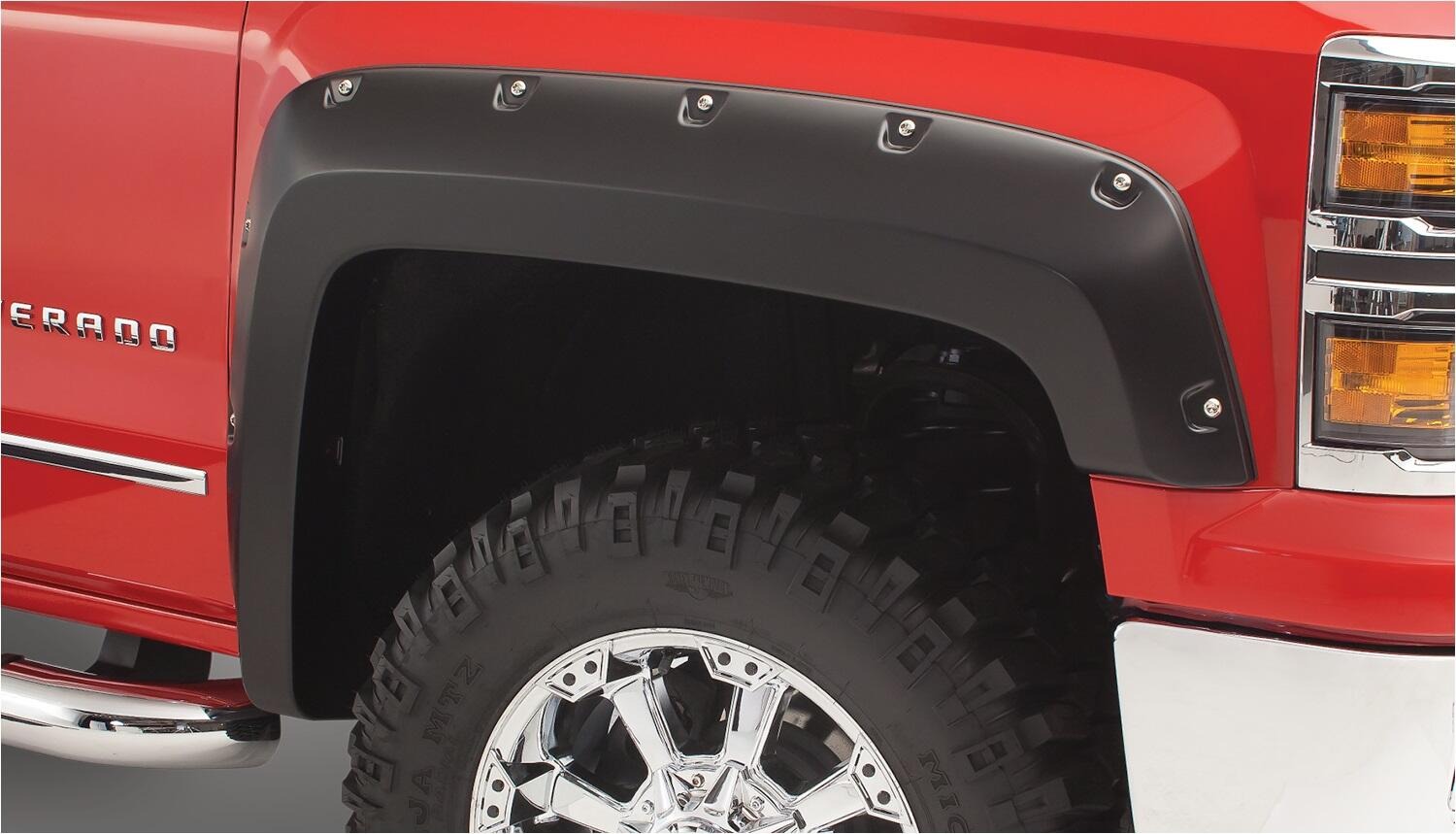 Bushwacker 40948-02 - Pocket Style Fender Flares, 4-Piece Set, Black