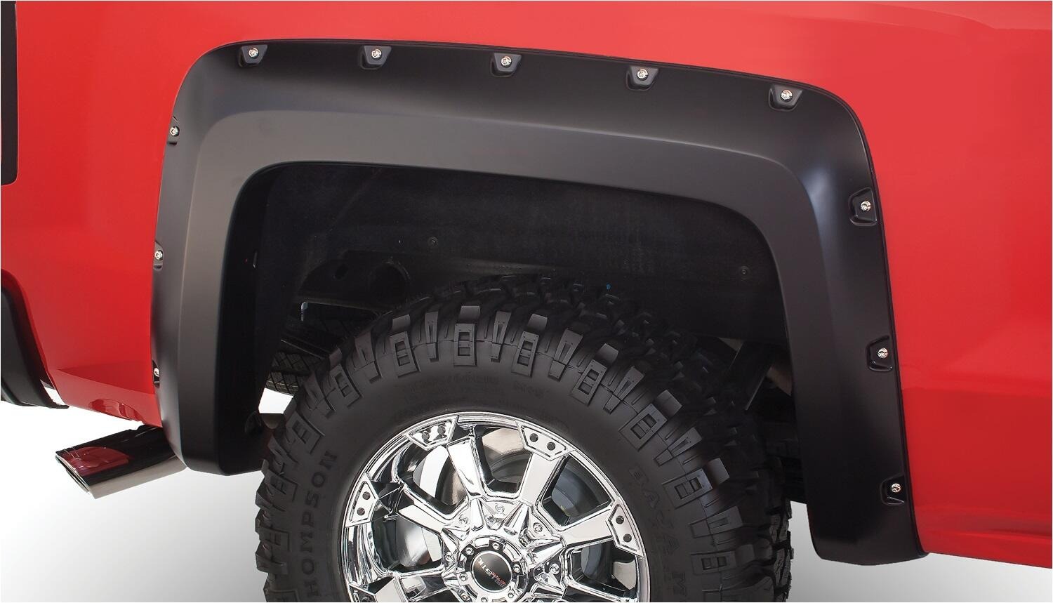 Bushwacker 40948-02 - Pocket Style Fender Flares, 4-Piece Set, Black
