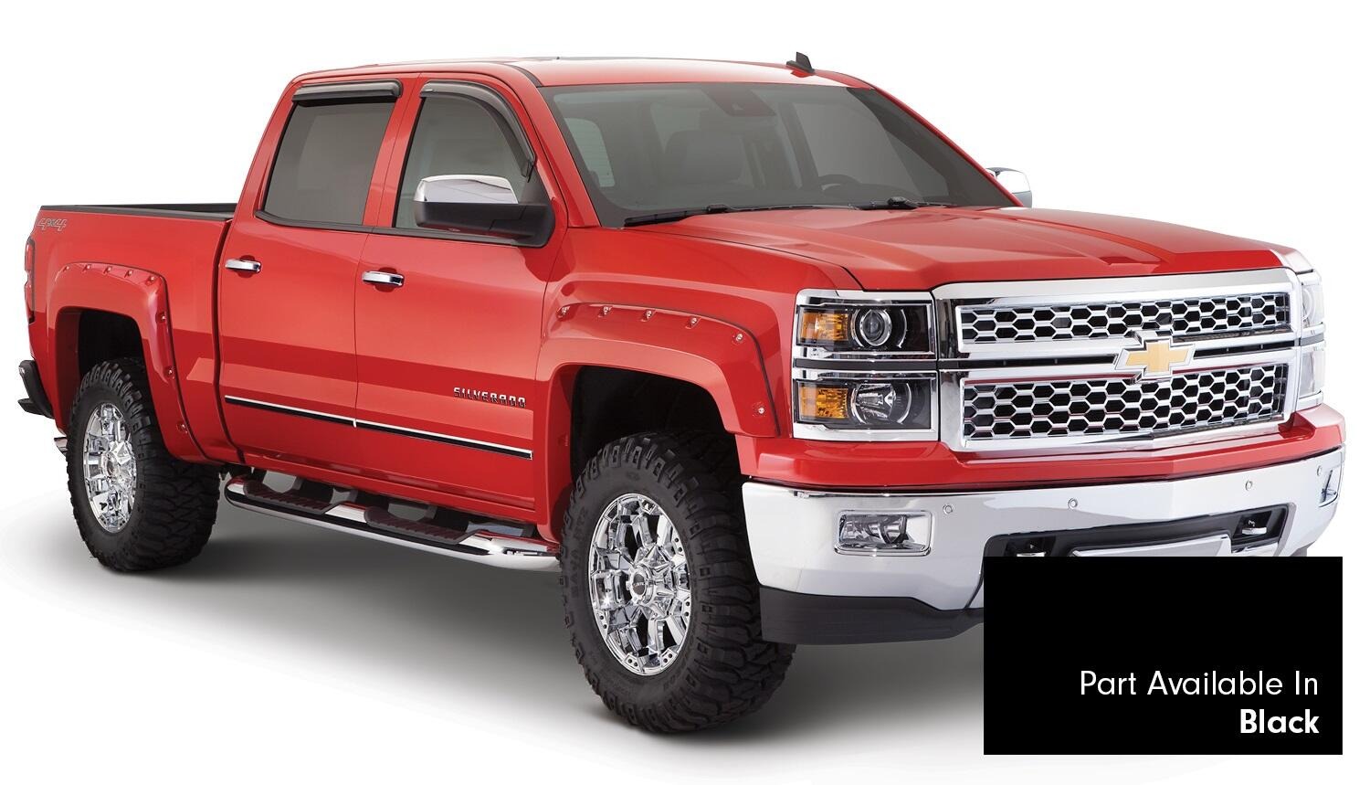 Bushwacker 40959-34 - Pocket Style Color-Matched Fender Flares, 4-Piece Set, 5'9" Bed