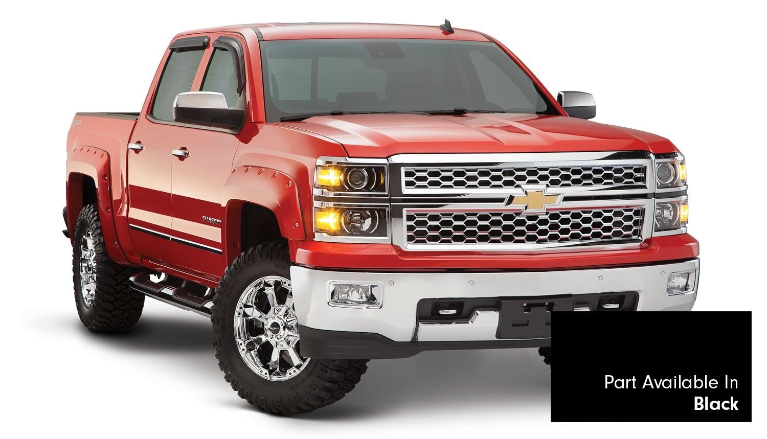 Bushwacker 40959-34 - Pocket Style Color-Matched Fender Flares, 4-Piece Set, 5'9" Bed