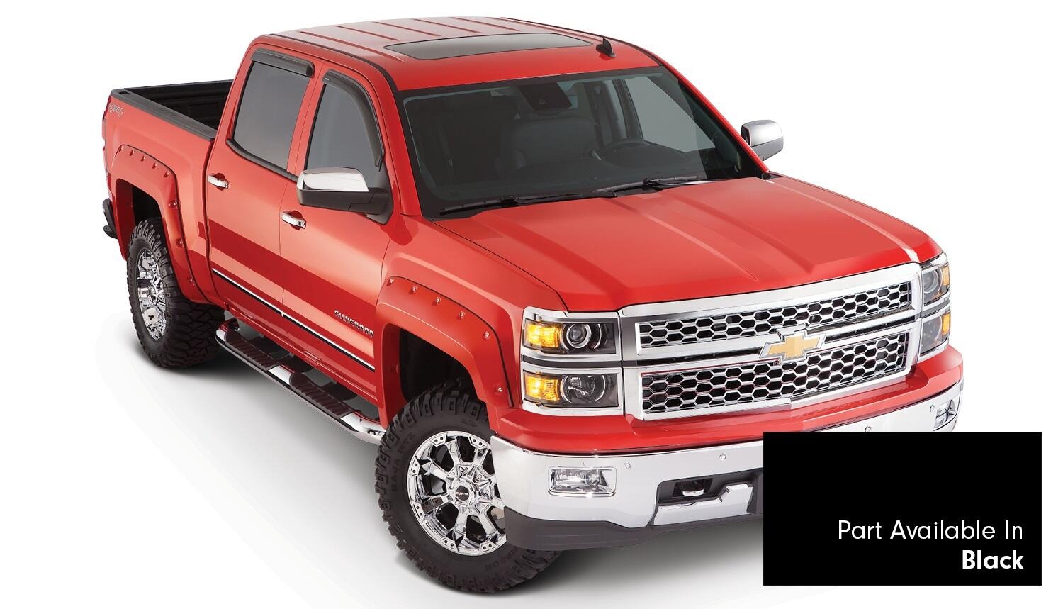 Bushwacker 40959-34 - Pocket Style Color-Matched Fender Flares, 4-Piece Set, 5'9" Bed
