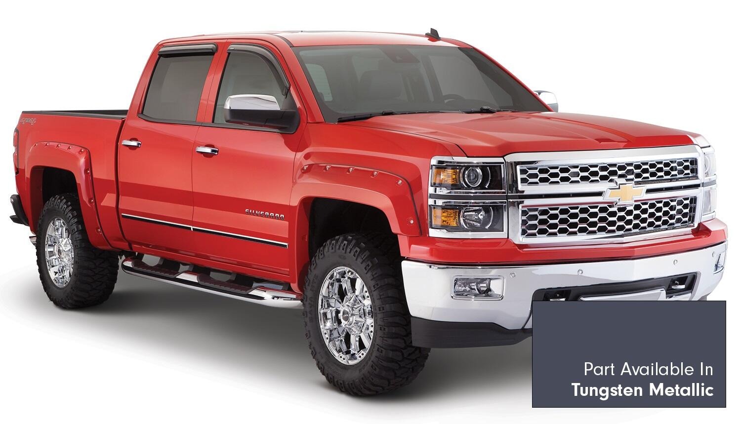 Bushwacker 40974-64 - Pocket Style Color-Matched Fender Flares, 4-Piece Set, Fleetside