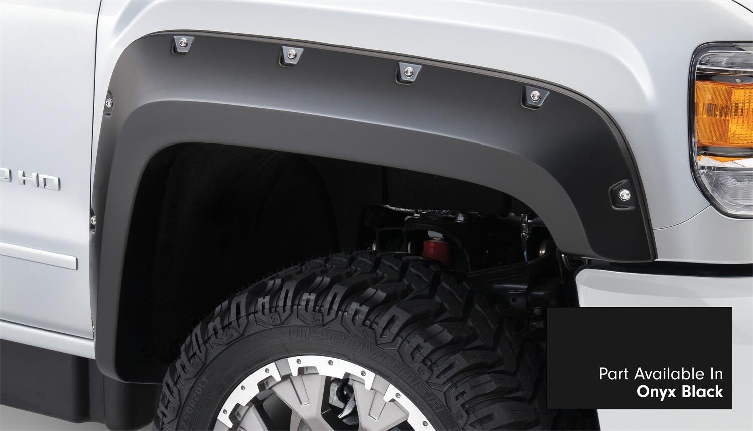 Bushwacker 40967-34 - Pocket Style Color-Matched Fender Flares, 4-Piece Set, 6'10" Bed