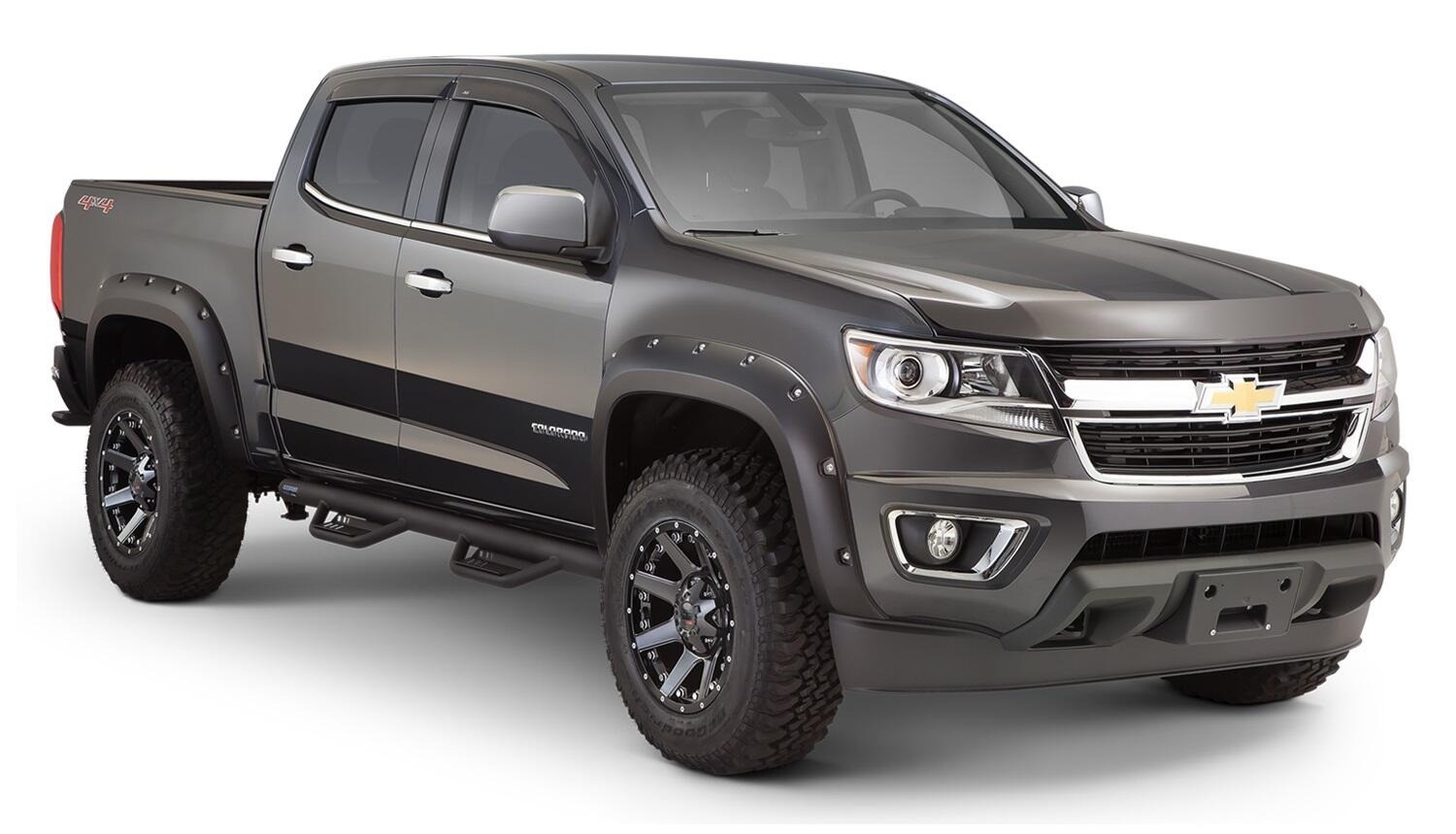 Bushwacker 40970-02 - Pocket Style Fender Flares, 4-Piece Set, 6'2" Bed