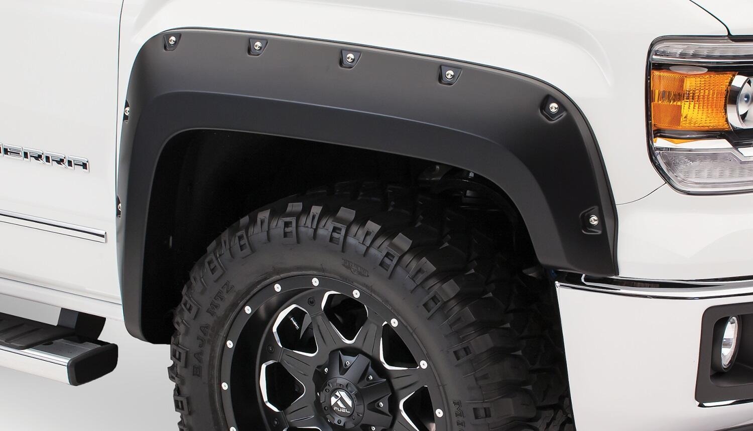 Bushwacker 40974-02 - Pocket Style Fender Flares, 4-Piece Set, Fleetside