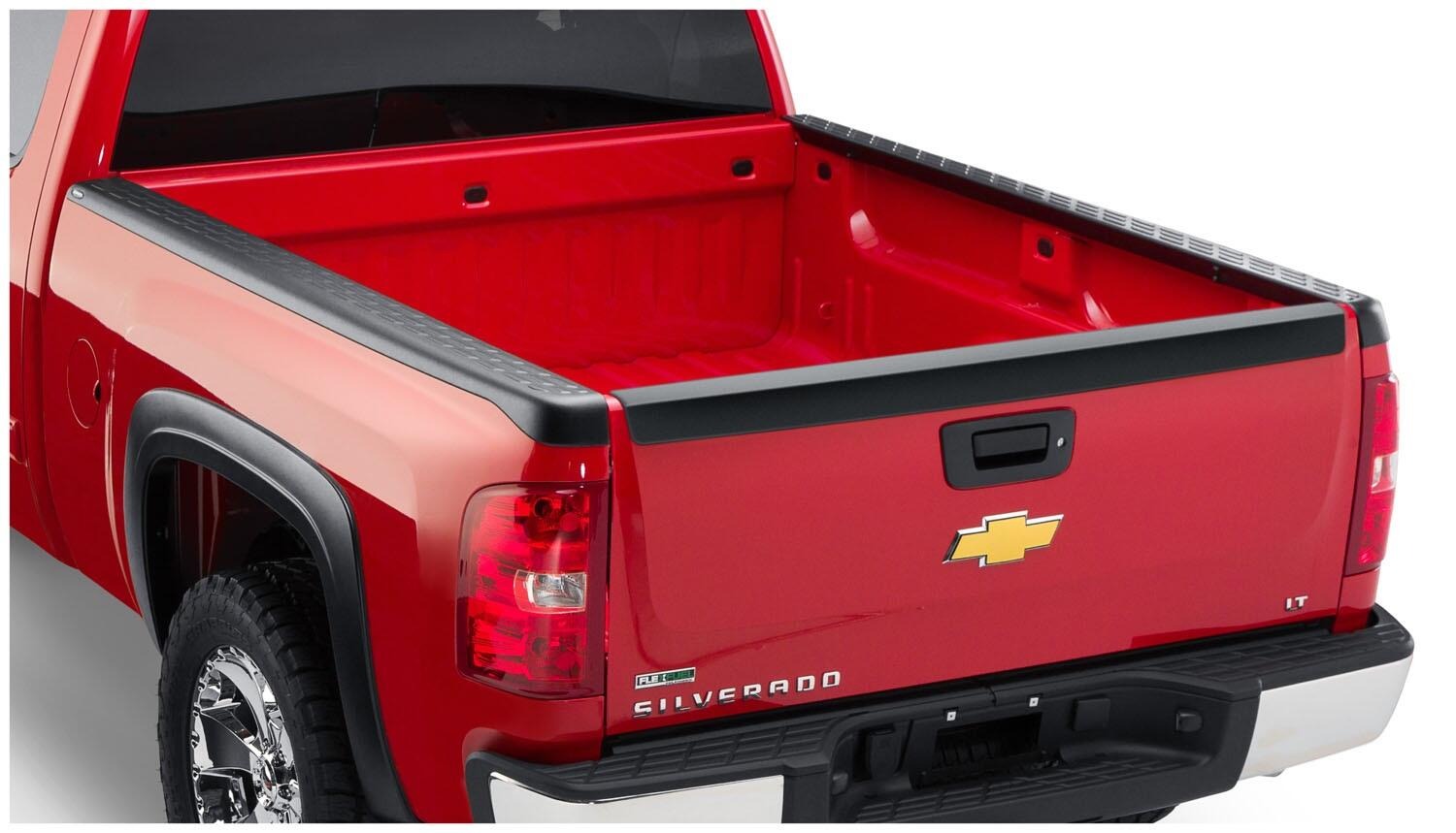 Bushwacker 49518 - Ultimate Bed Rail Caps, 8'2" Bed, Black