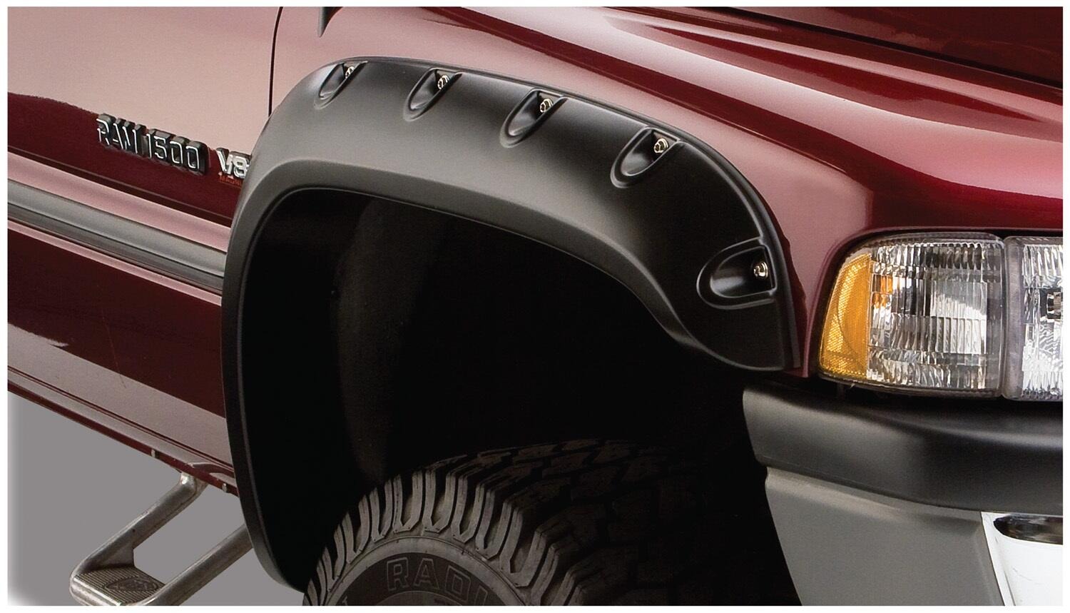 Bushwacker 50908-02 - Pocket Style Fender Flares, 4-Piece Set, Fleetside